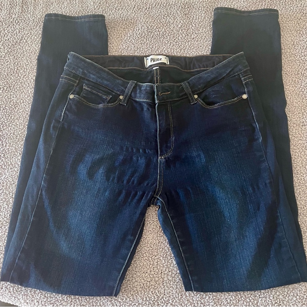 PAIGE Women's Deep Indigo Skinny Jeans